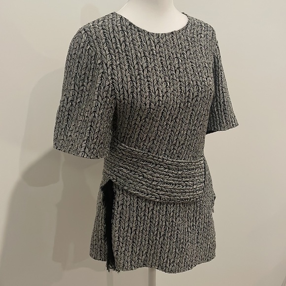 Philip Lim stretch knit asymmetrical top size 4 - Picture 2 of 5